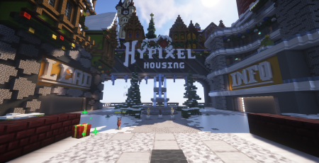 Лобби для постройки своего дома на сервере Hypixel